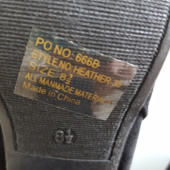 πHPπ Breckelles Heather Fringe Black Booties 8.5 - Picture 6 of 8